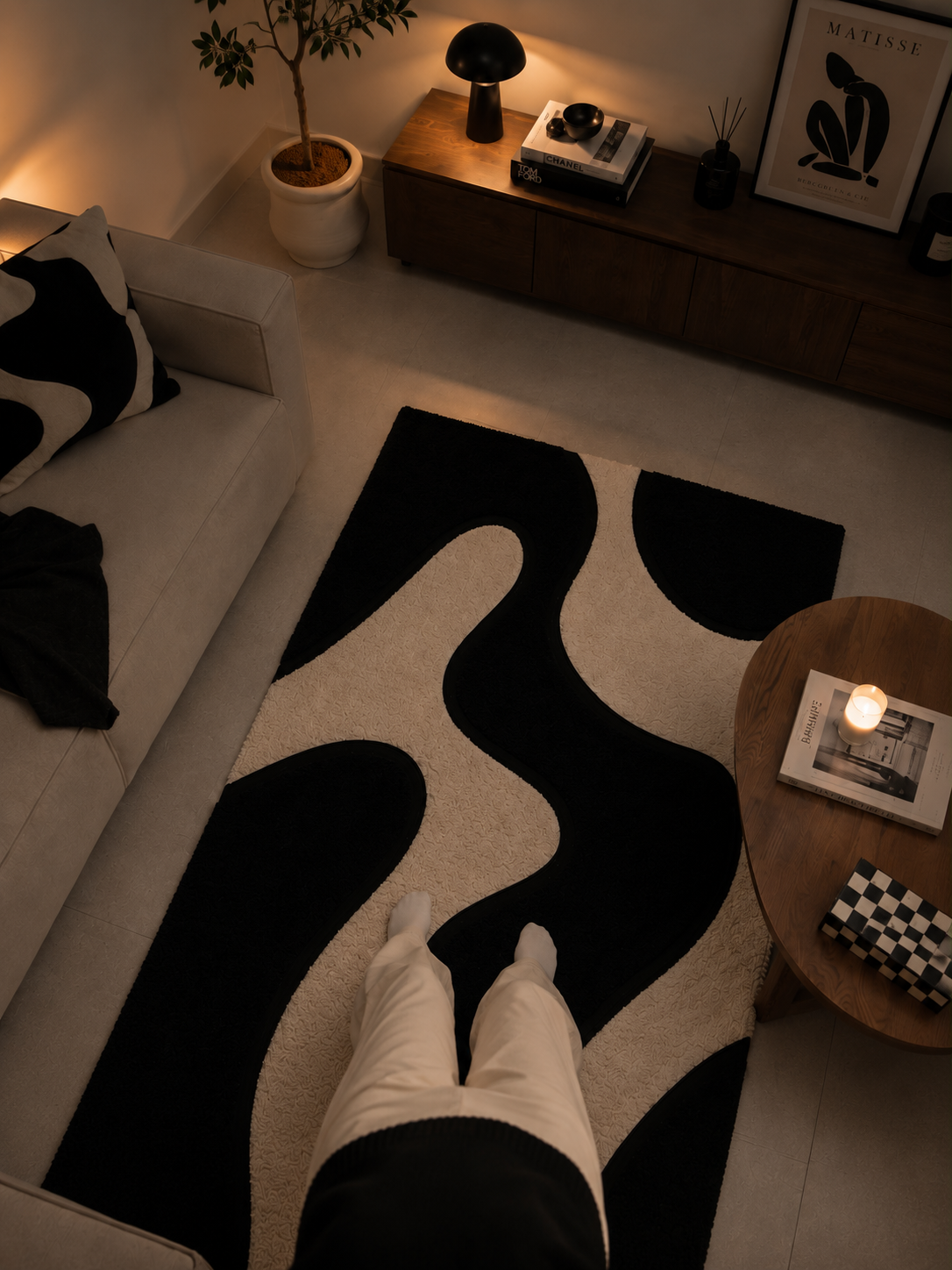 Black and White Wave
