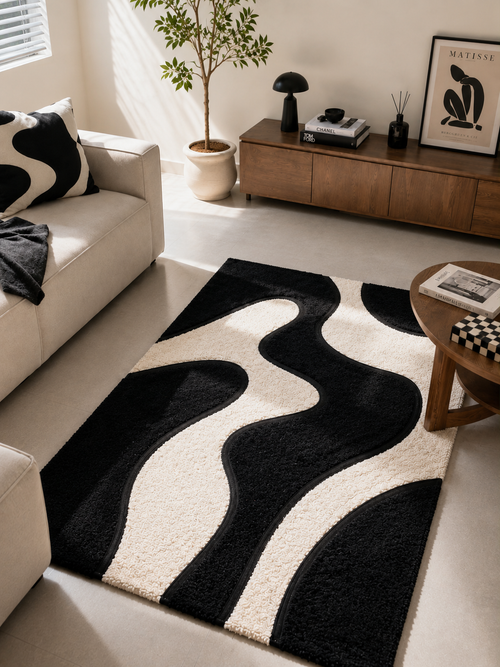 Black and White Wave
